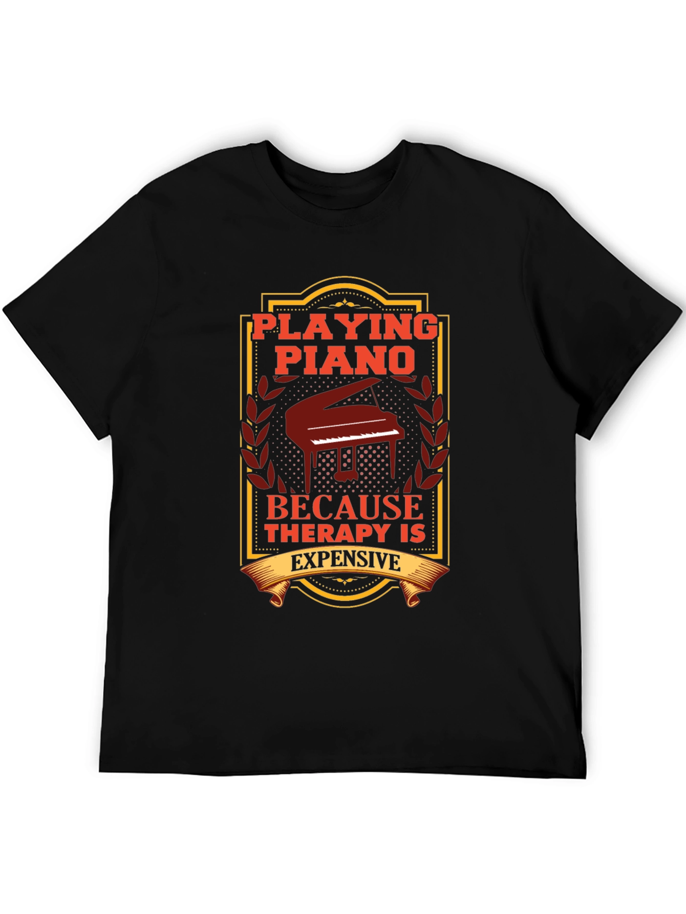 Piano Therapy T-Shirt: Musician Gift