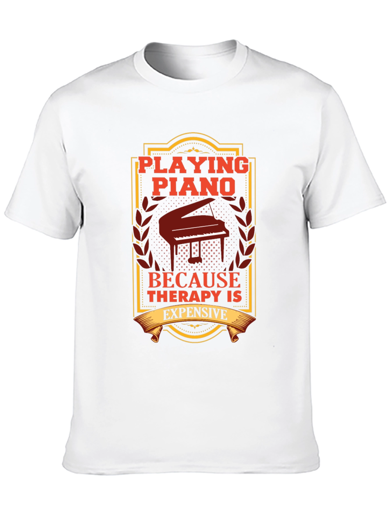 Piano Therapy T-Shirt: Musician Gift