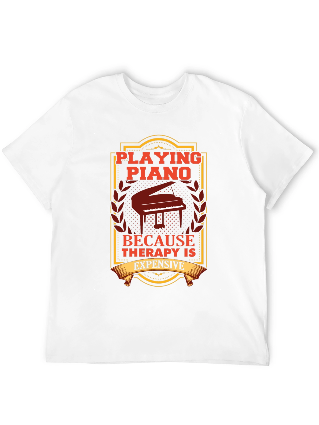 Piano Therapy T-Shirt: Musician Gift