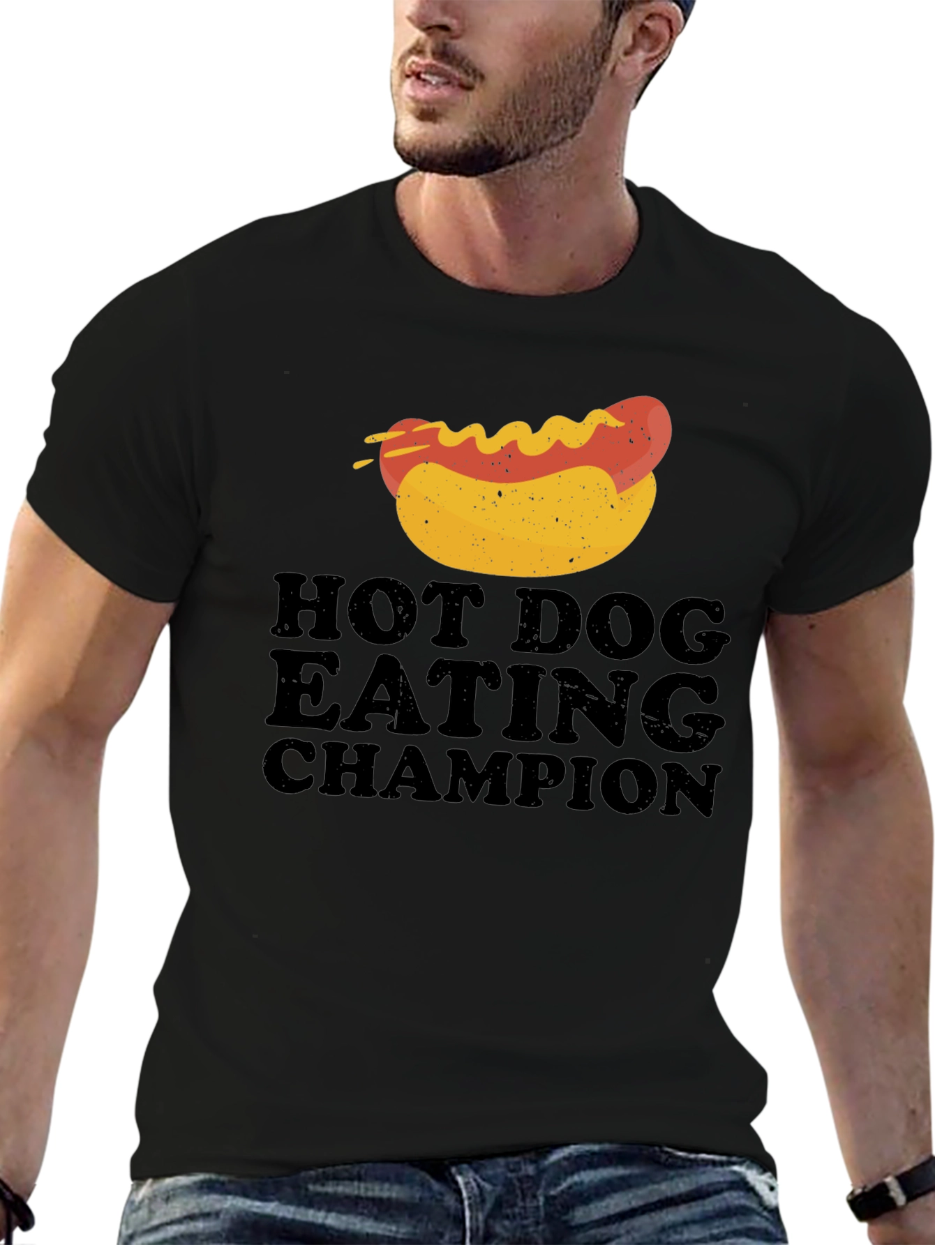 Hot Dog Eating Champion T-Shirt - Novelty Food Tee