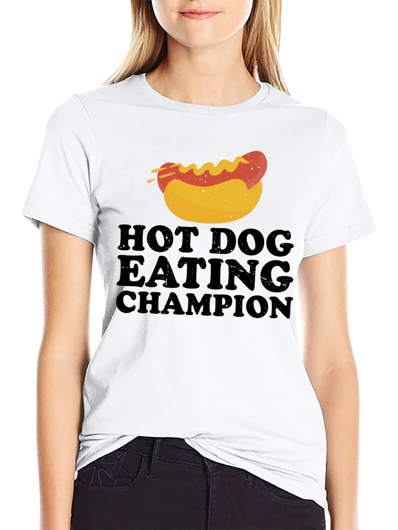 Hot Dog Eating Champion T-Shirt - Novelty Food Tee