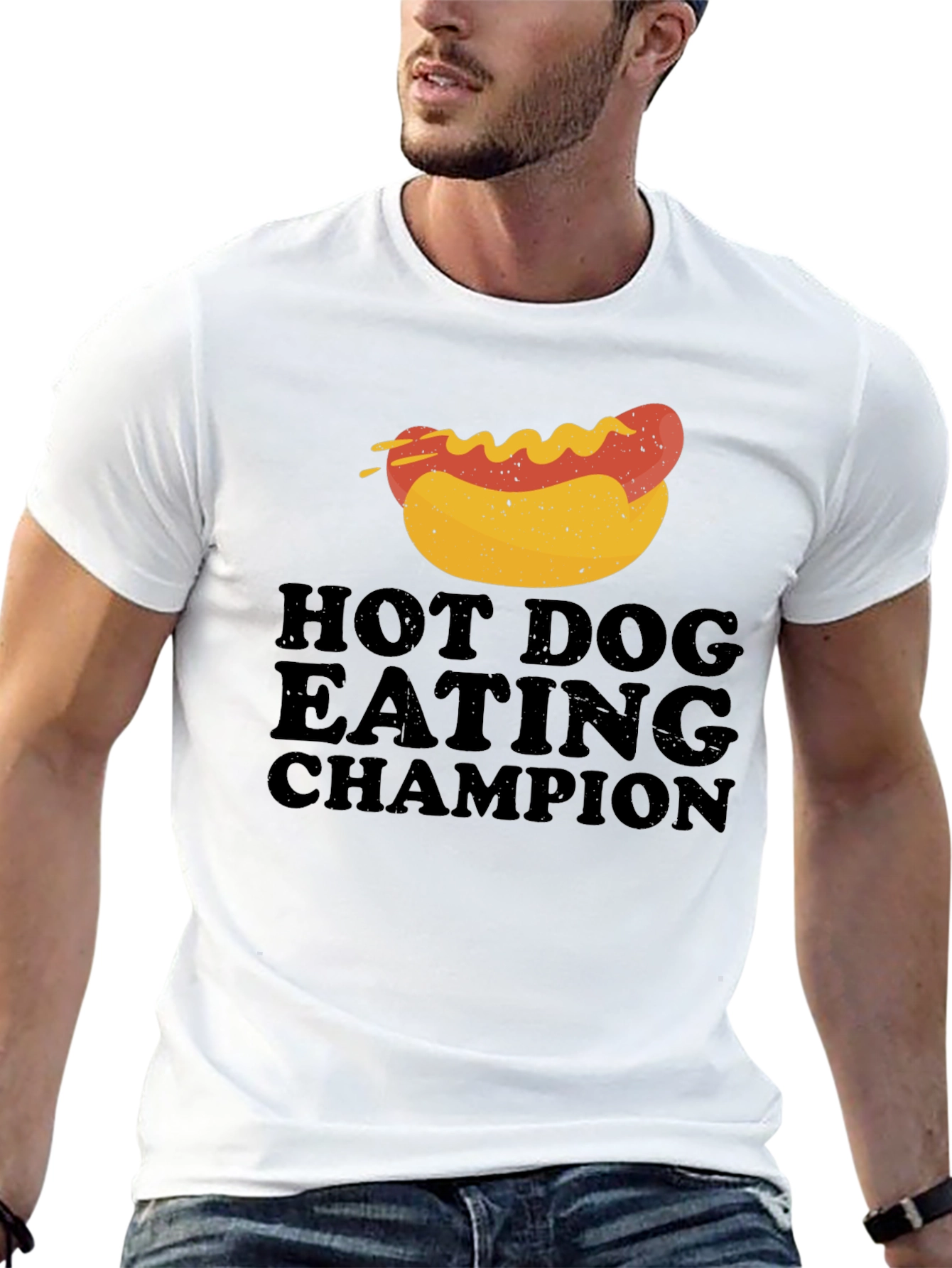 Hot Dog Eating Champion T-Shirt - Novelty Food Tee