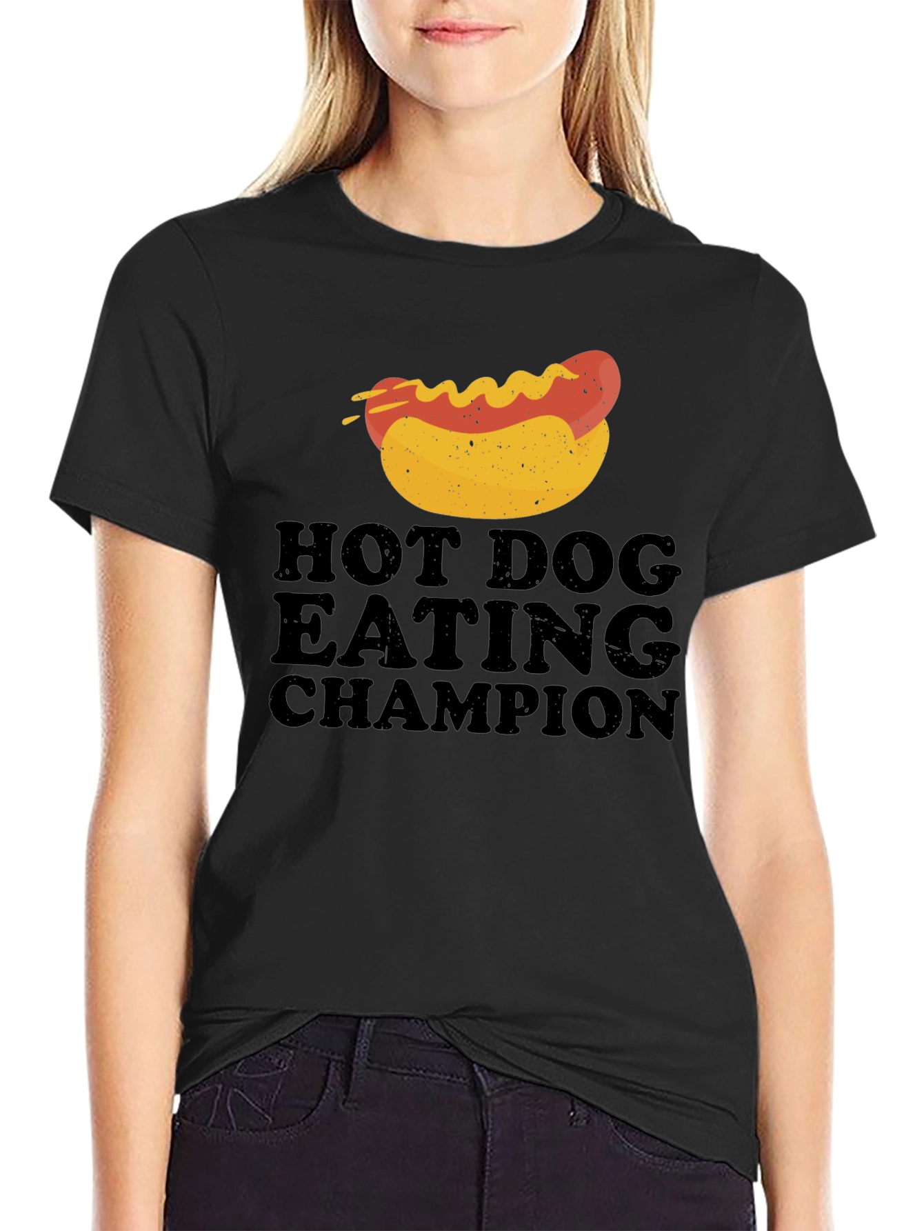 Hot Dog Eating Champion T-Shirt - Novelty Food Tee