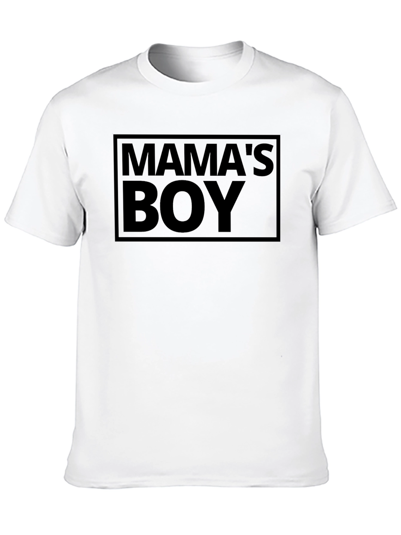 Mamas Boy Black Graphic T-Shirt