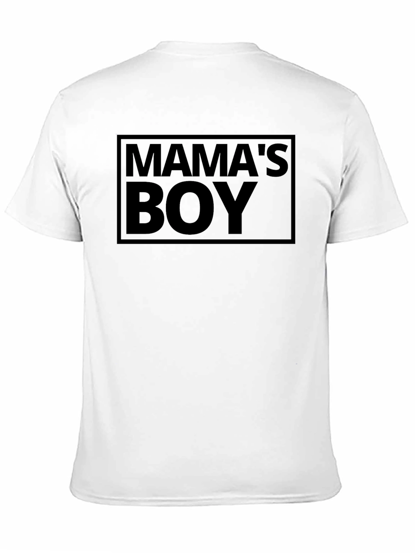 Mamas Boy Black Graphic T-Shirt