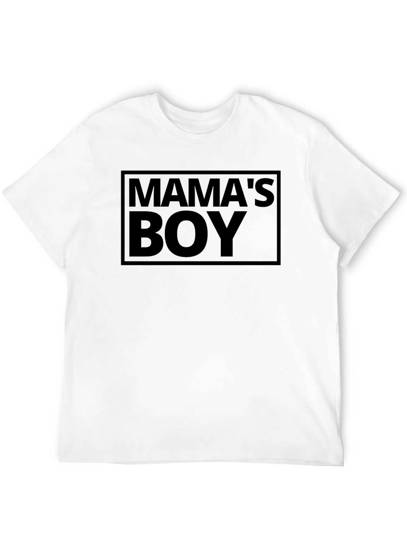 Mamas Boy Black Graphic T-Shirt