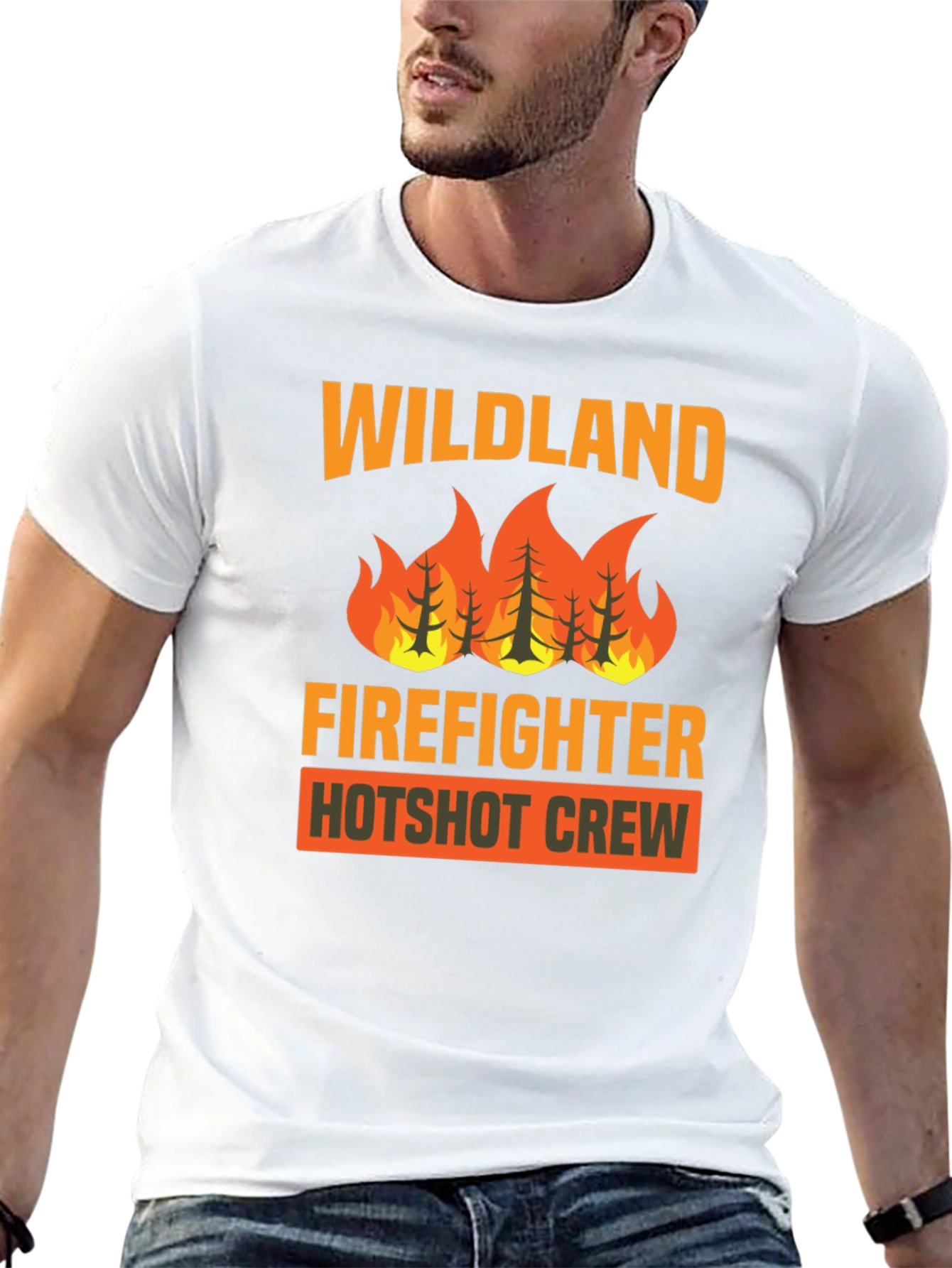 Wildland Firefighter Hotshot Crew Graphic T-Shirt