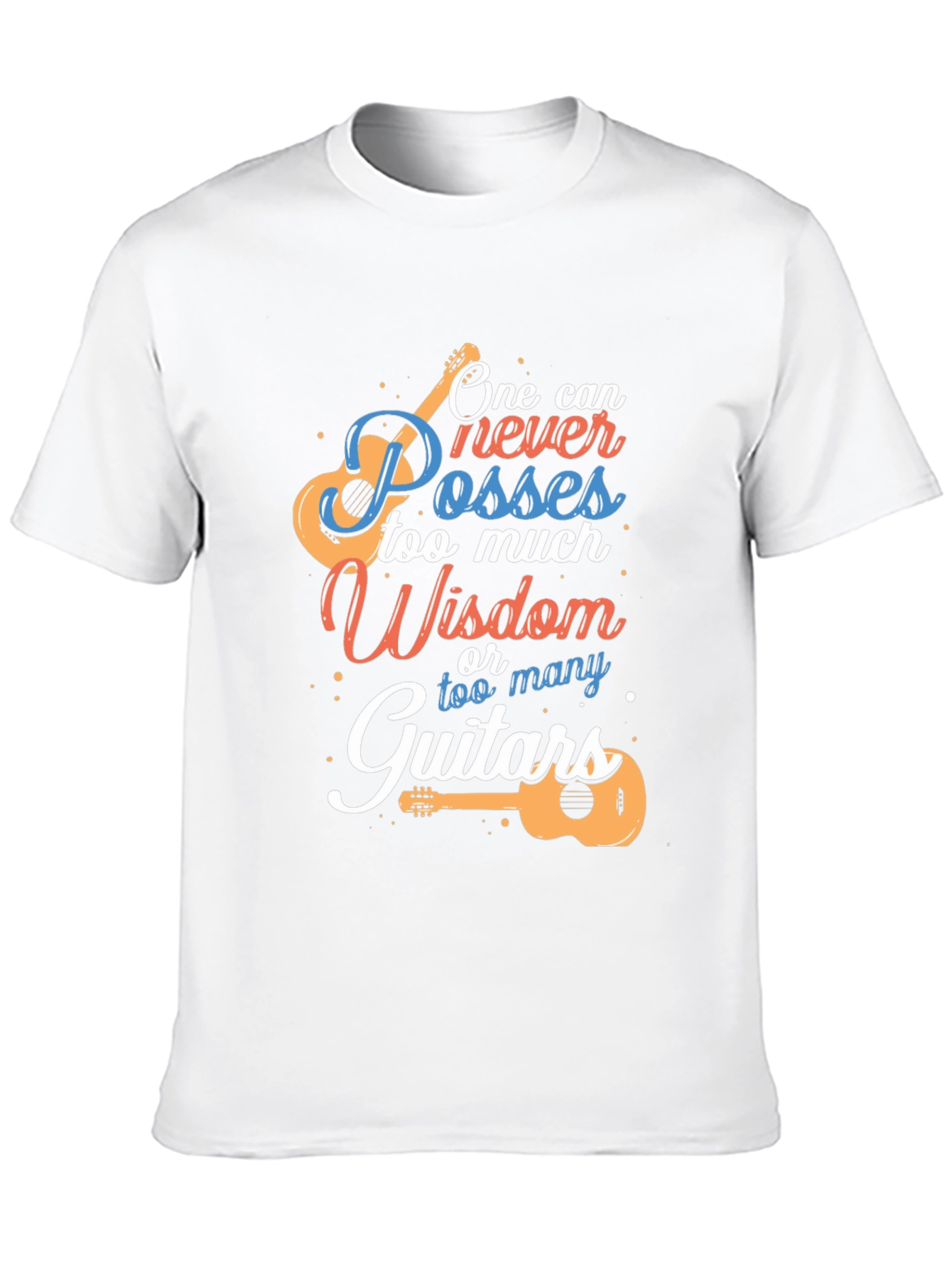 Guitar Wisdom Graphic Tee - Musicians T-Shirt