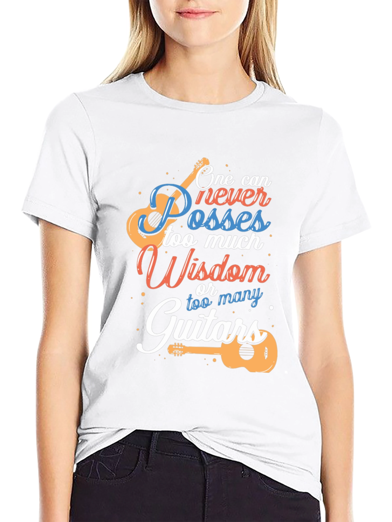 Guitar Wisdom Graphic Tee - Musicians T-Shirt