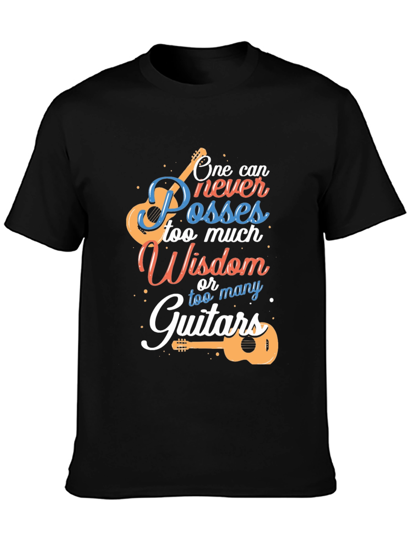 Guitar Wisdom Graphic Tee - Musicians T-Shirt