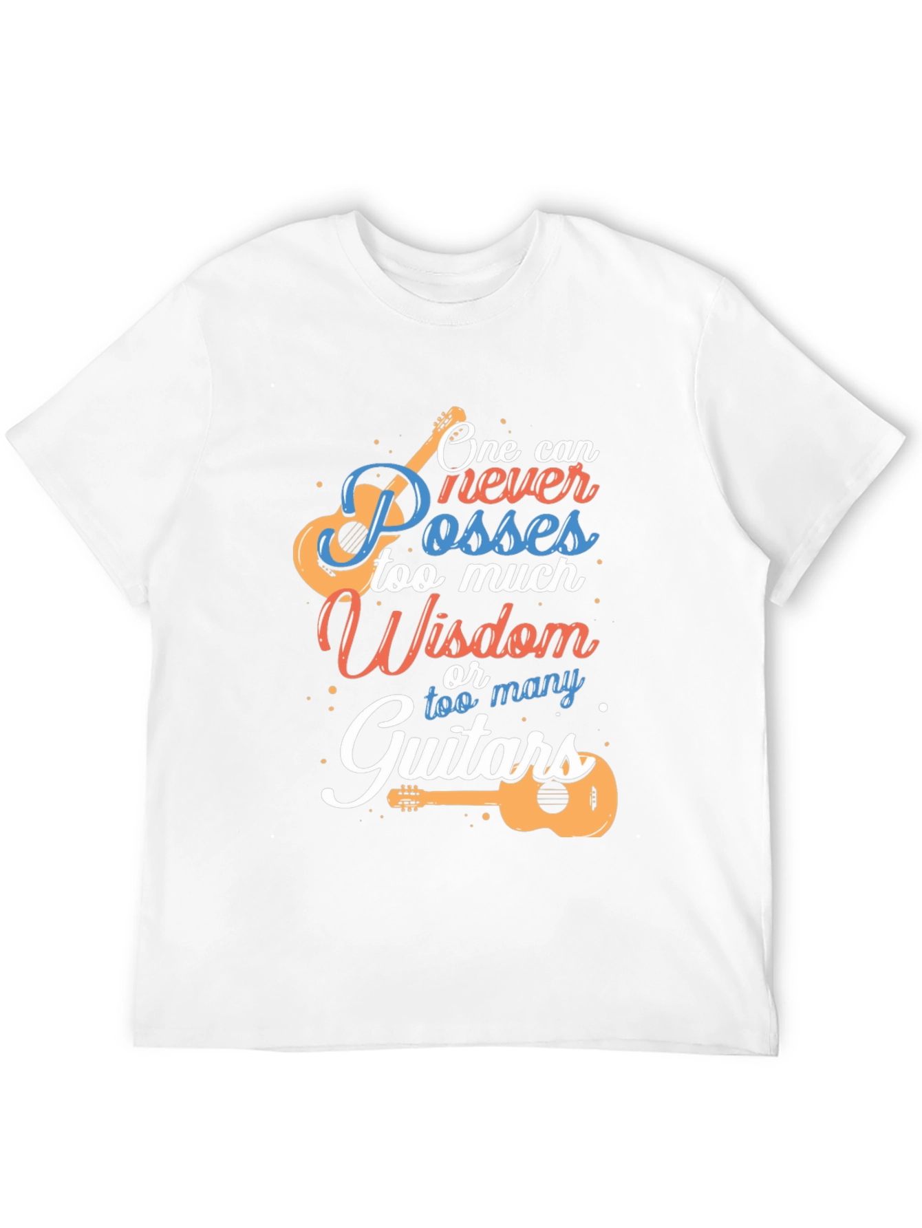 Guitar Wisdom Graphic Tee - Musicians T-Shirt