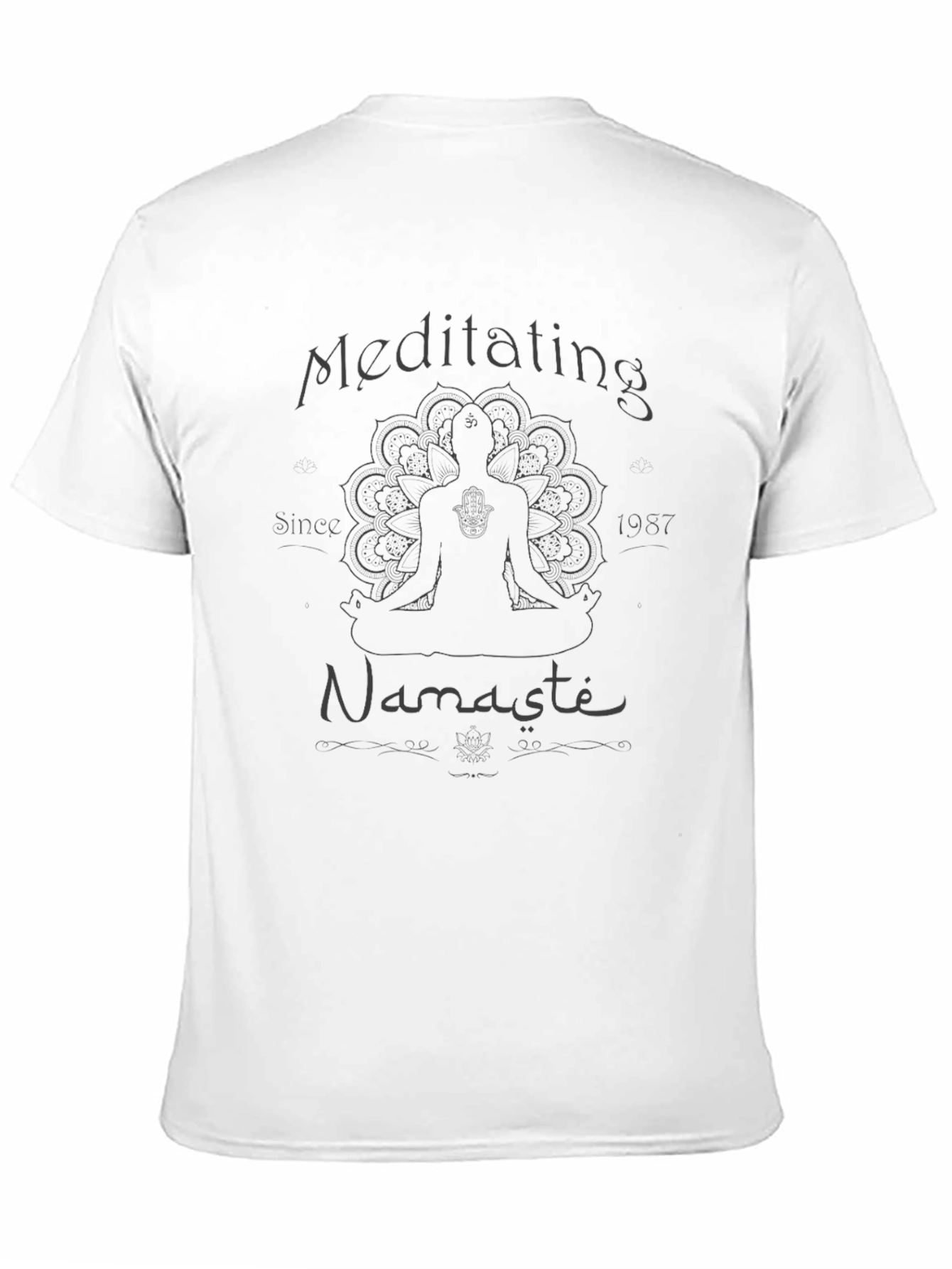 Meditating Since 1987 T-Shirt - Namaste Yoga Tee