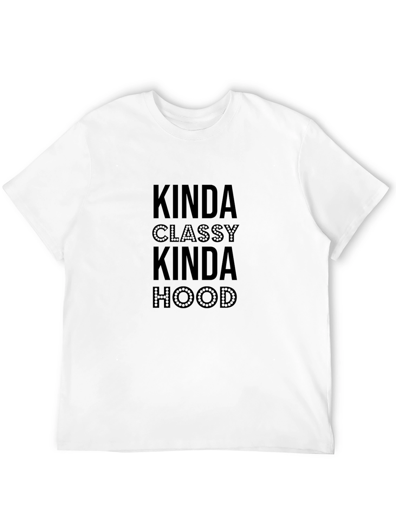 Kinda Classy Kinda Hood Graphic Tee - Black
