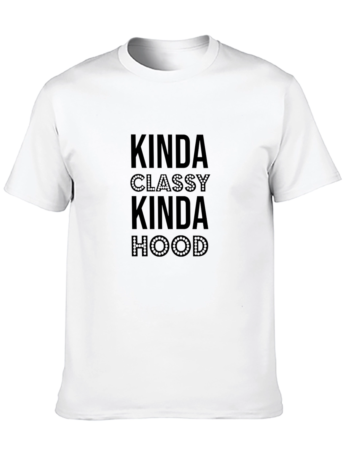 Kinda Classy Kinda Hood Graphic Tee - Black