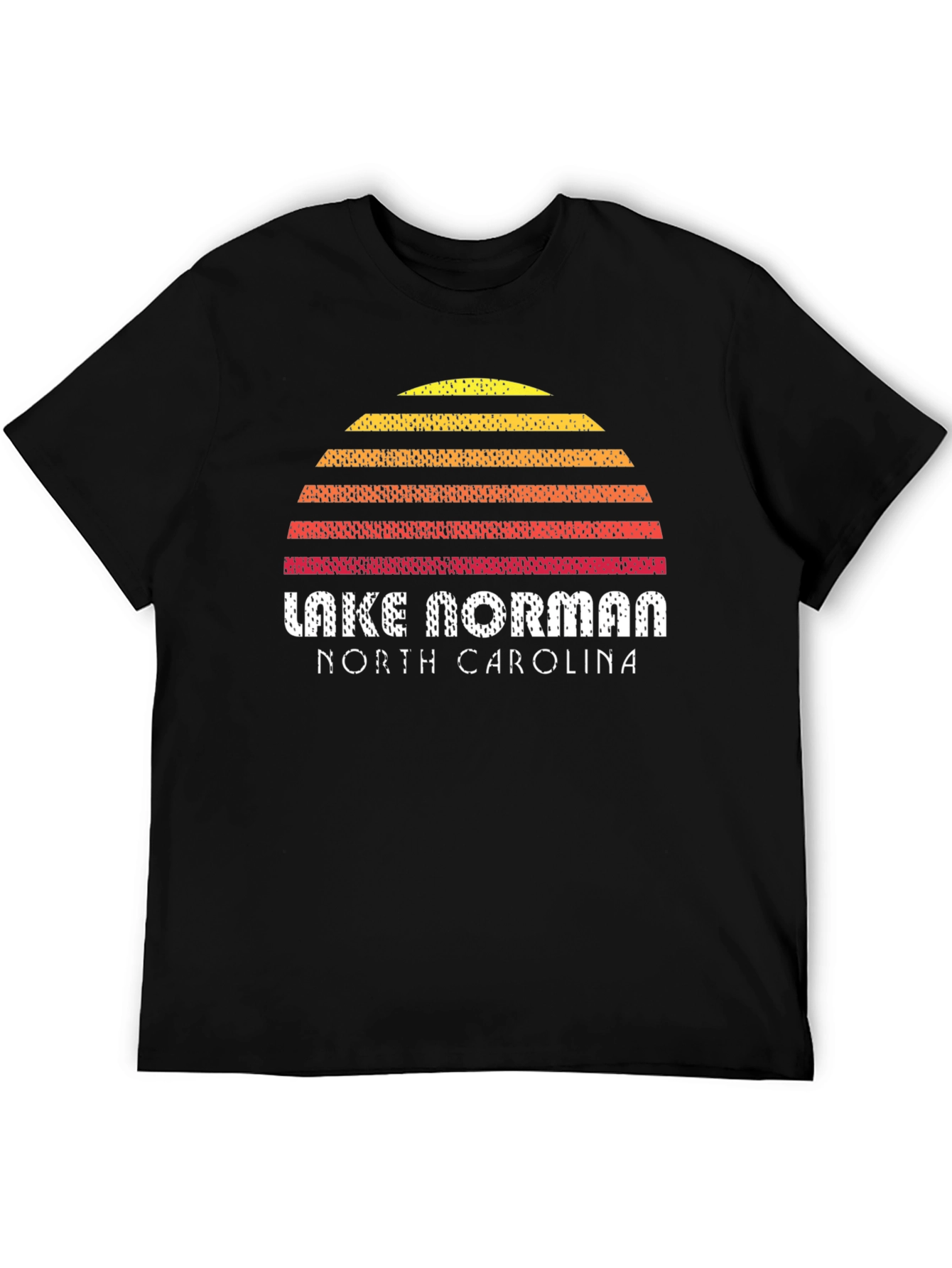 Lake Norman NC Retro Sunset T-Shirt