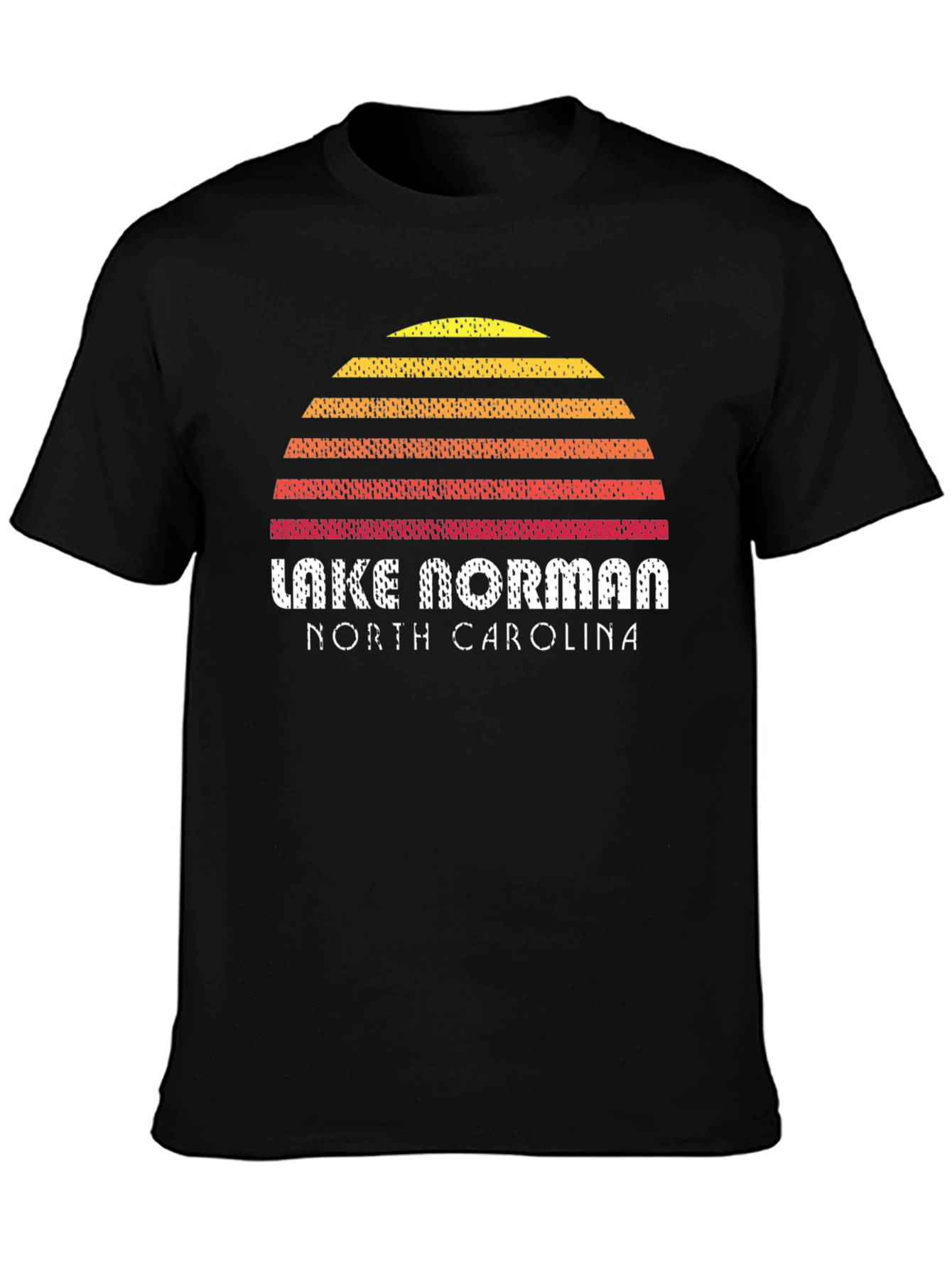 Lake Norman NC Retro Sunset T-Shirt
