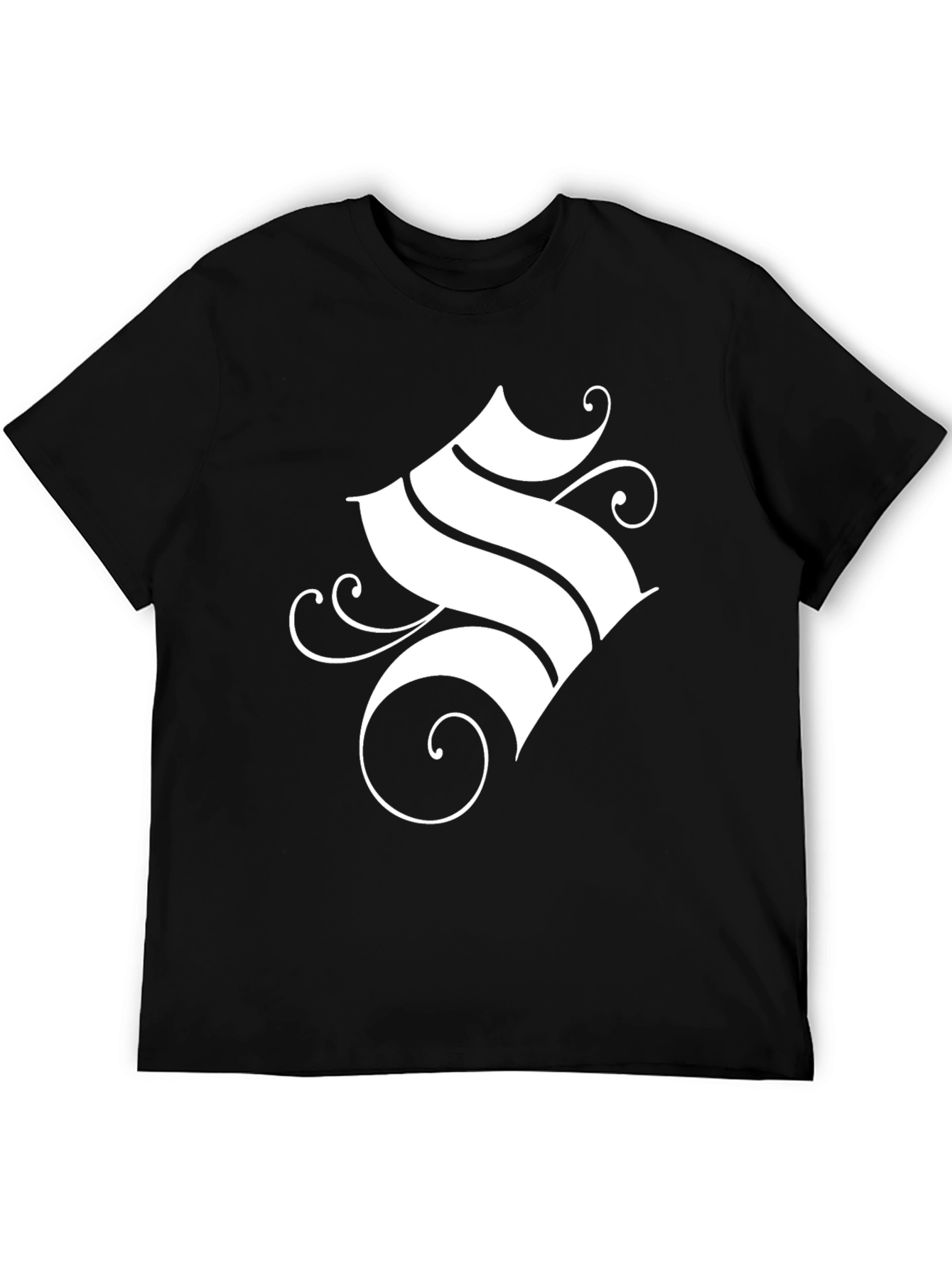 Elegant Letter S Graphic T-Shirt