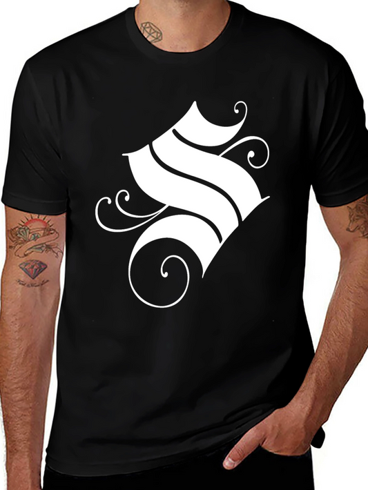 Elegant Letter S Graphic T-Shirt