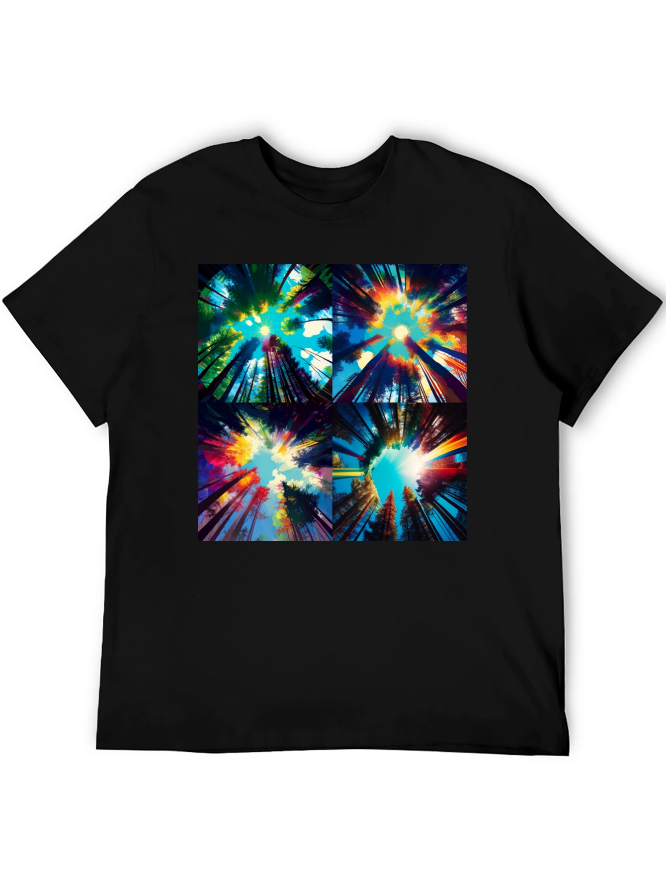 Vivid Forest T-Shirt - Artistic Graphic Tee