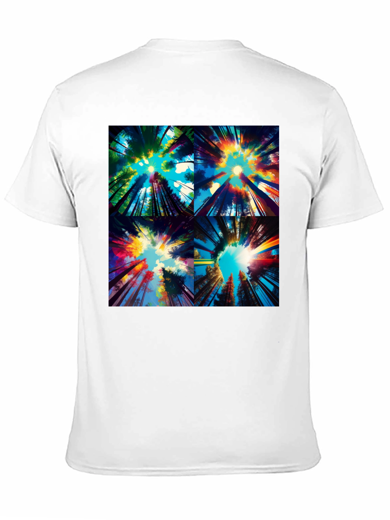 Vivid Forest T-Shirt - Artistic Graphic Tee