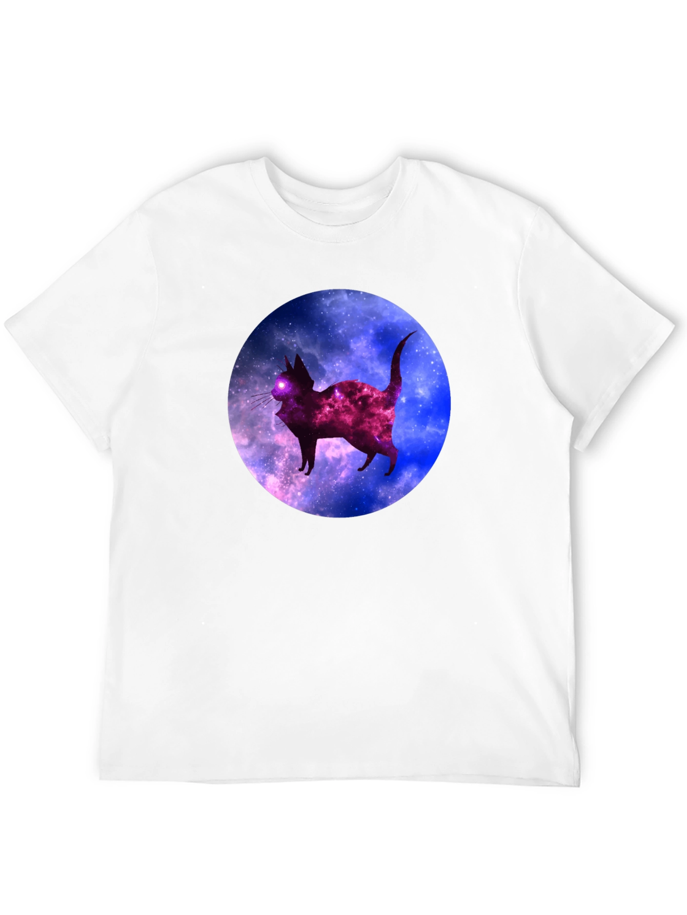 Galaxy Cat Black T-Shirt