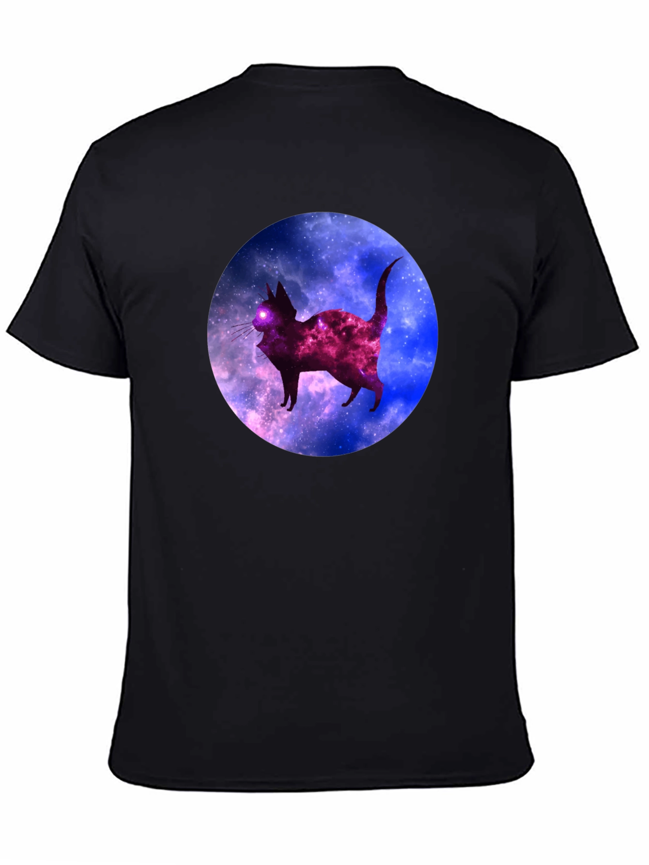 Galaxy Cat Black T-Shirt