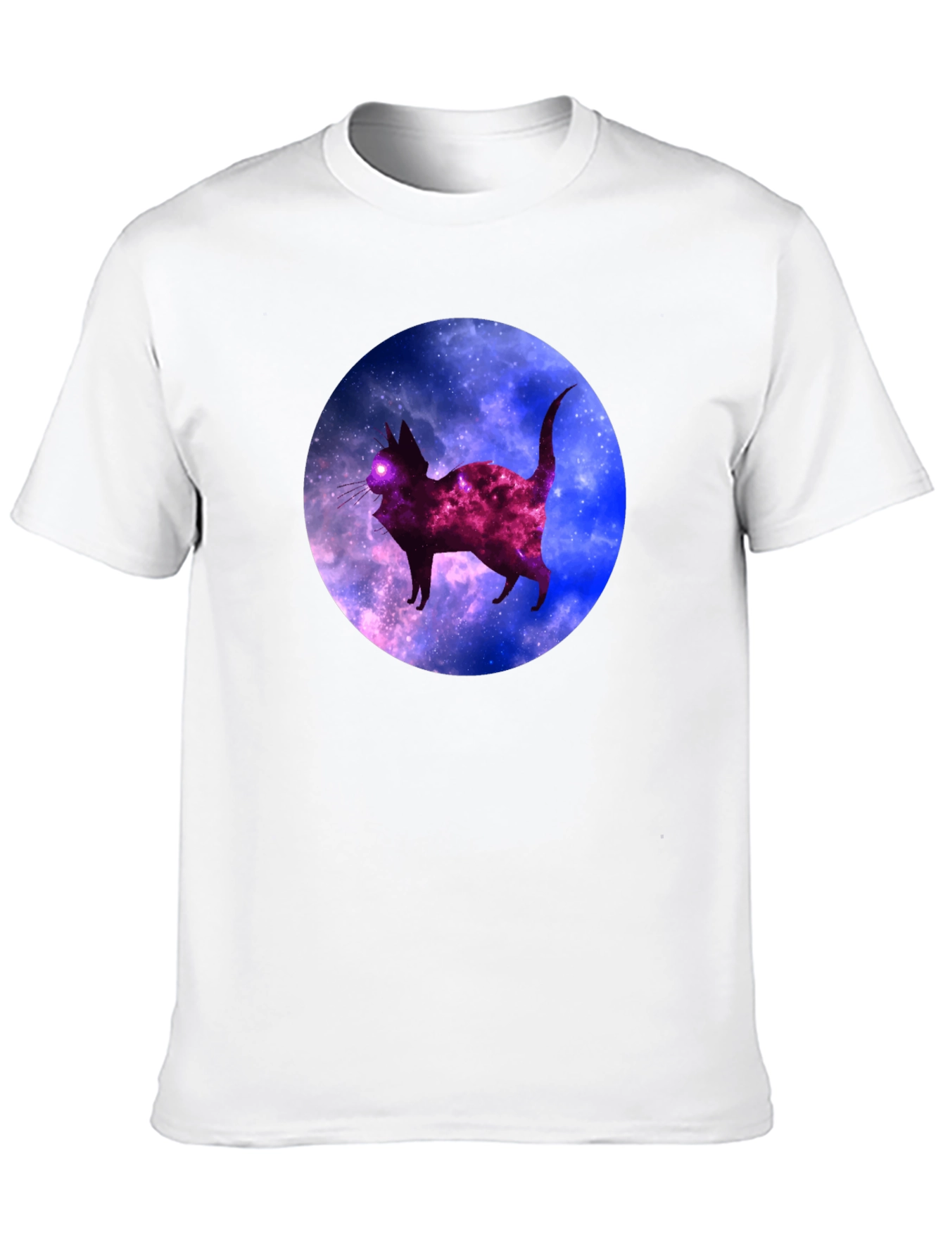 Galaxy Cat Black T-Shirt