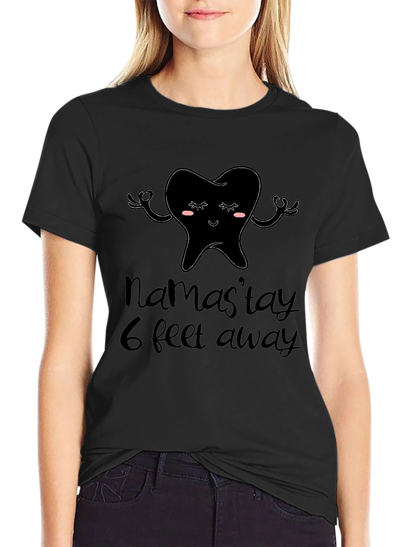 Namastay 6 Feet Away T-Shirt