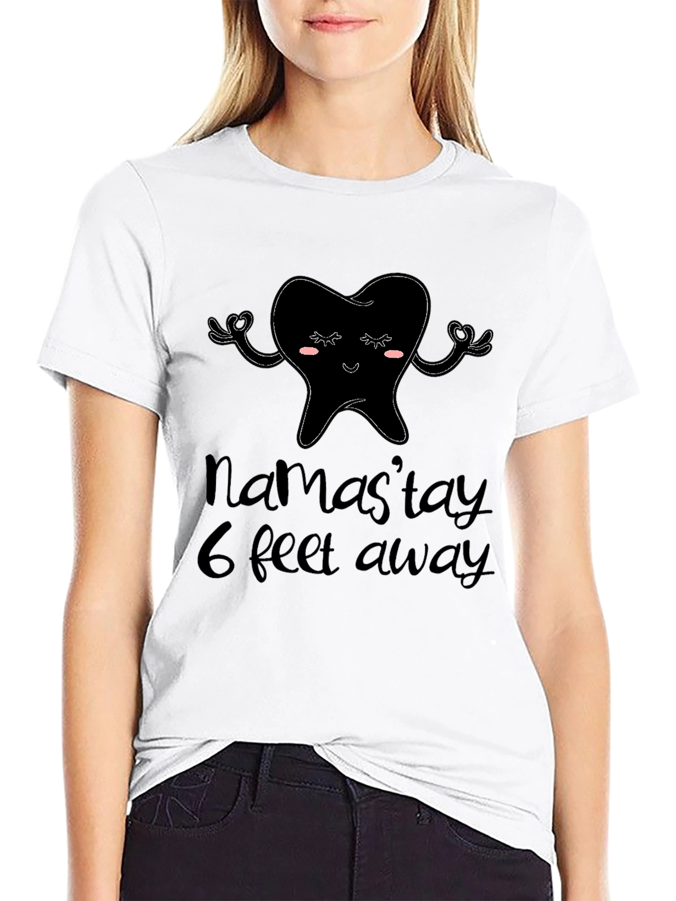 Namastay 6 Feet Away T-Shirt
