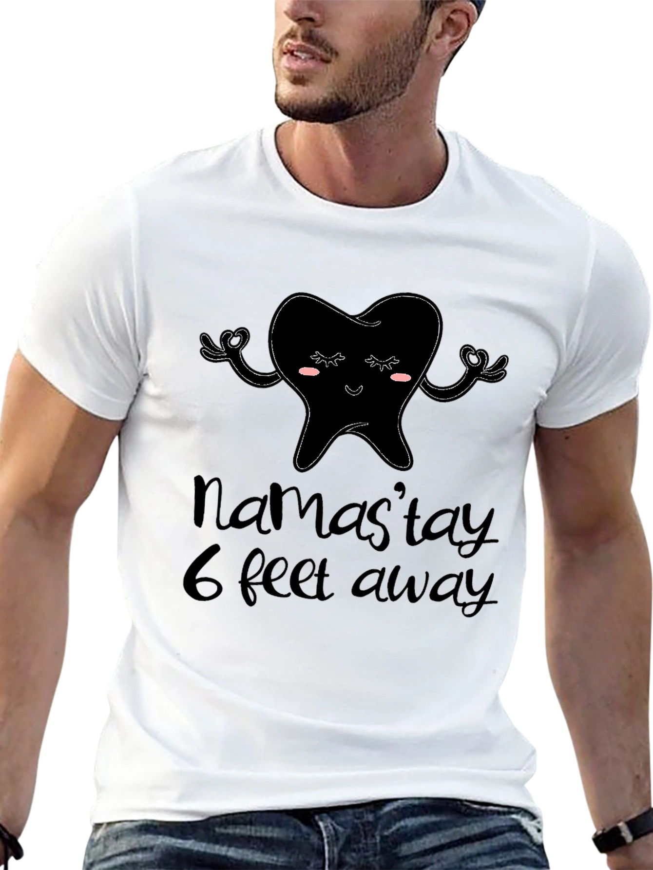 Namastay 6 Feet Away T-Shirt