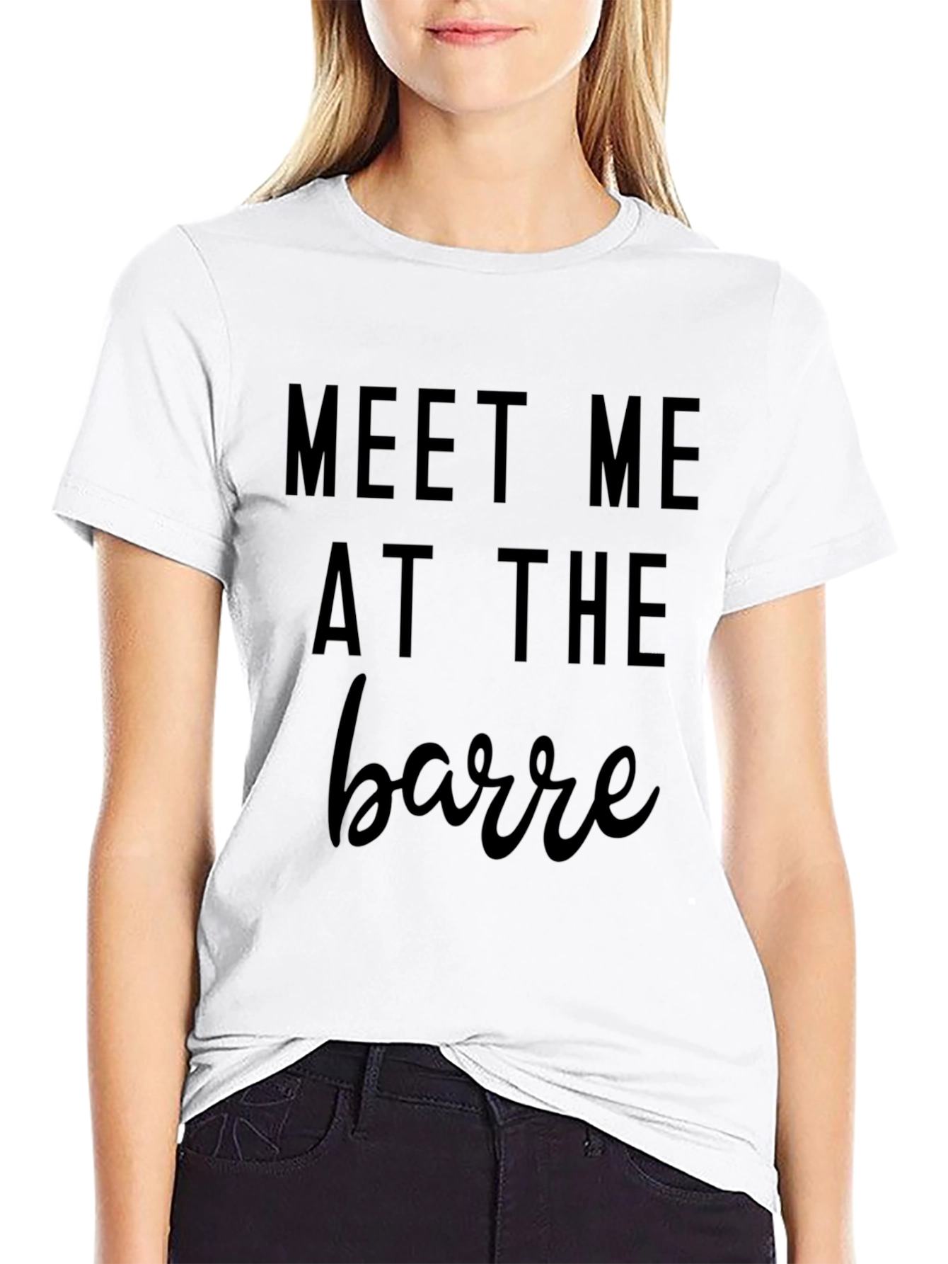 Meet Me at the Barre Black Tee