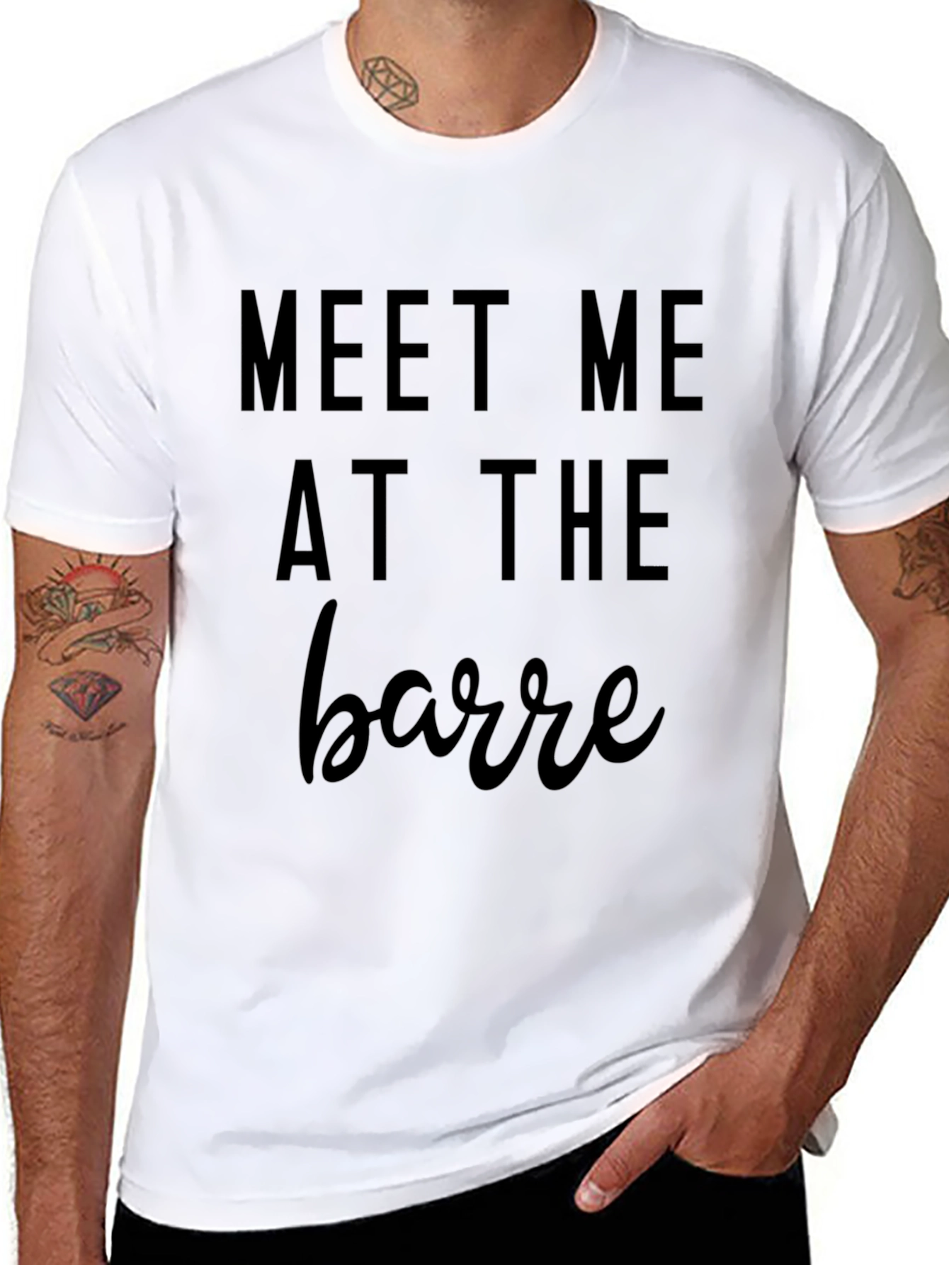Meet Me at the Barre Black Tee