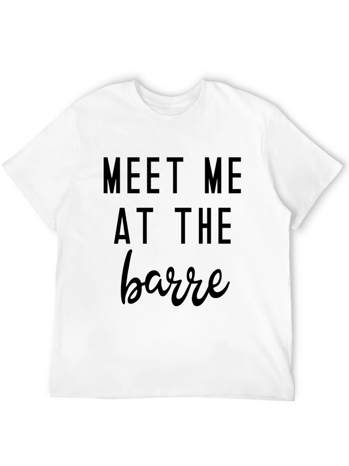 Meet Me at the Barre Black Tee