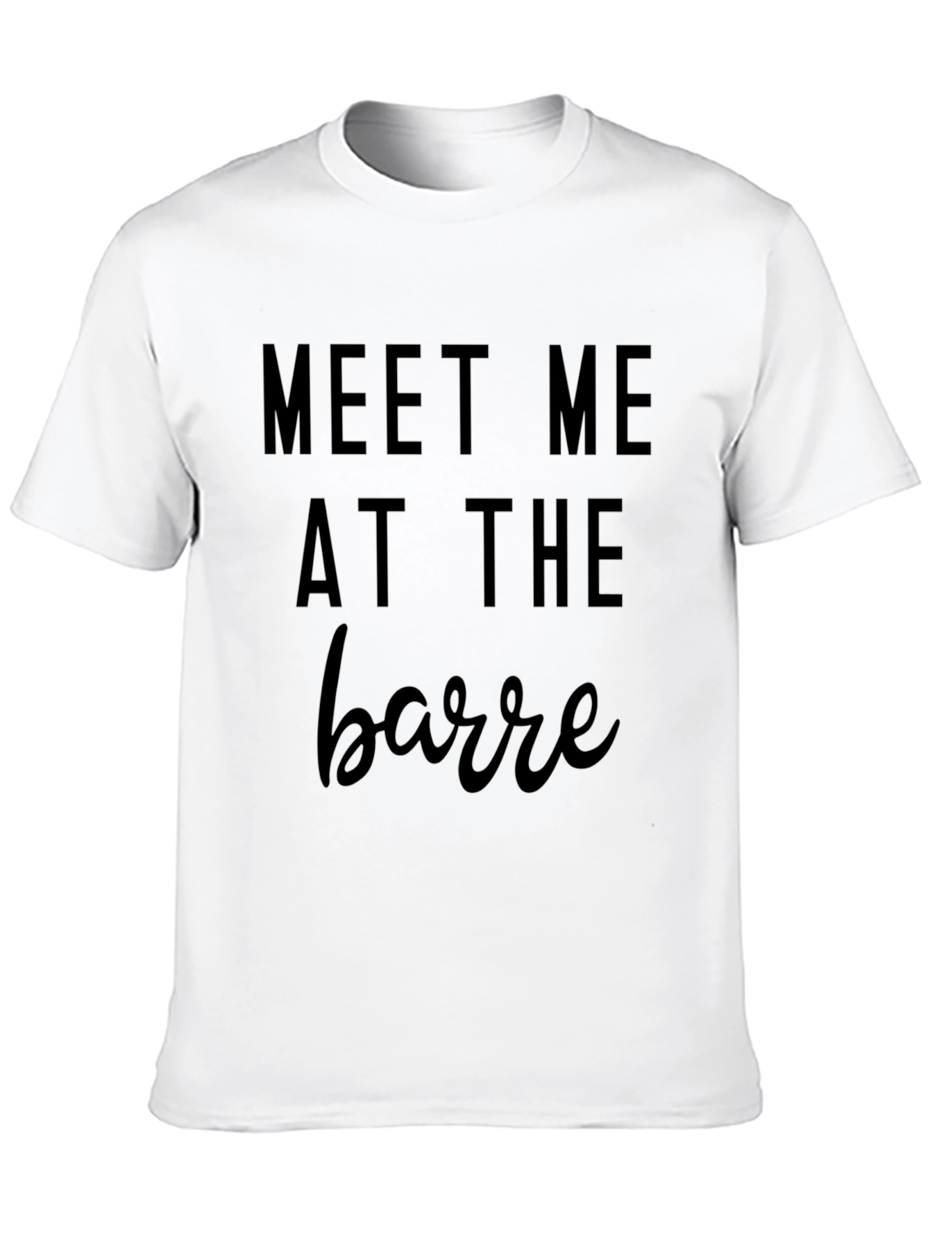 Meet Me at the Barre Black Tee