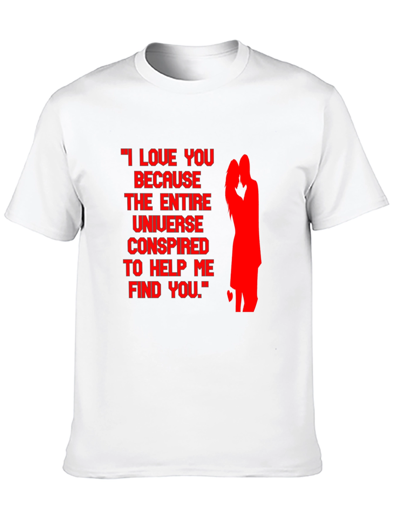 Romantic Couple Silhouette Tee