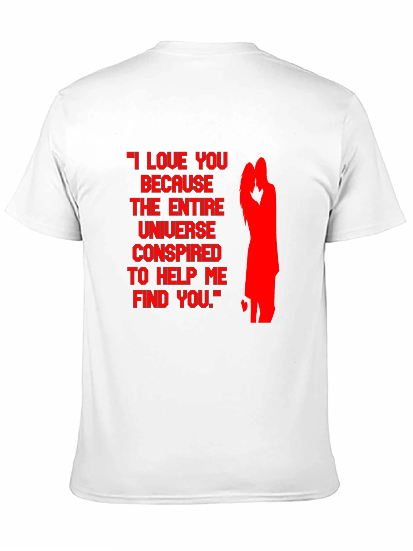 Romantic Couple Silhouette Tee