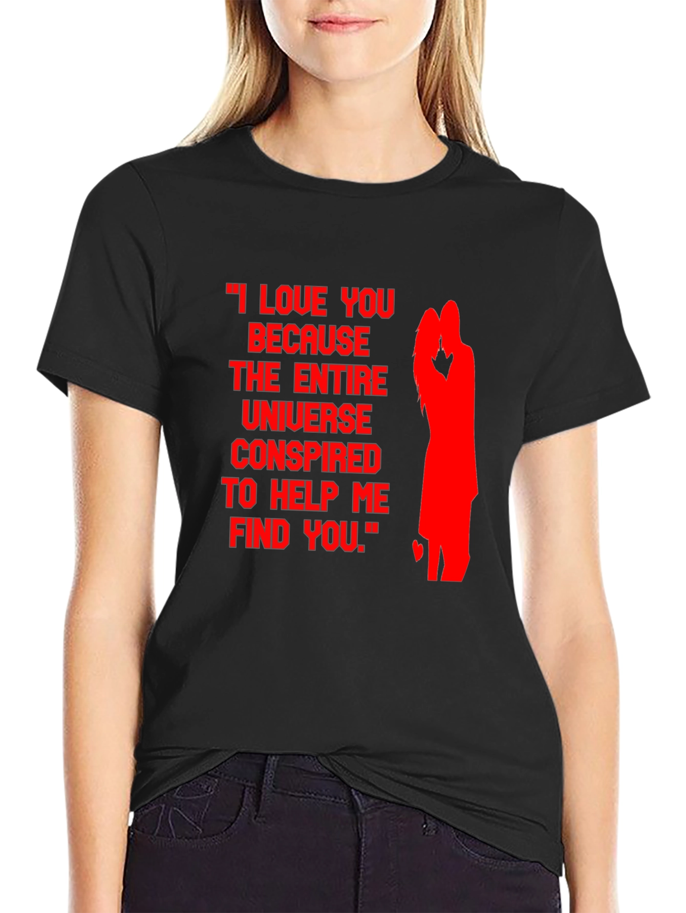 Romantic Couple Silhouette Tee