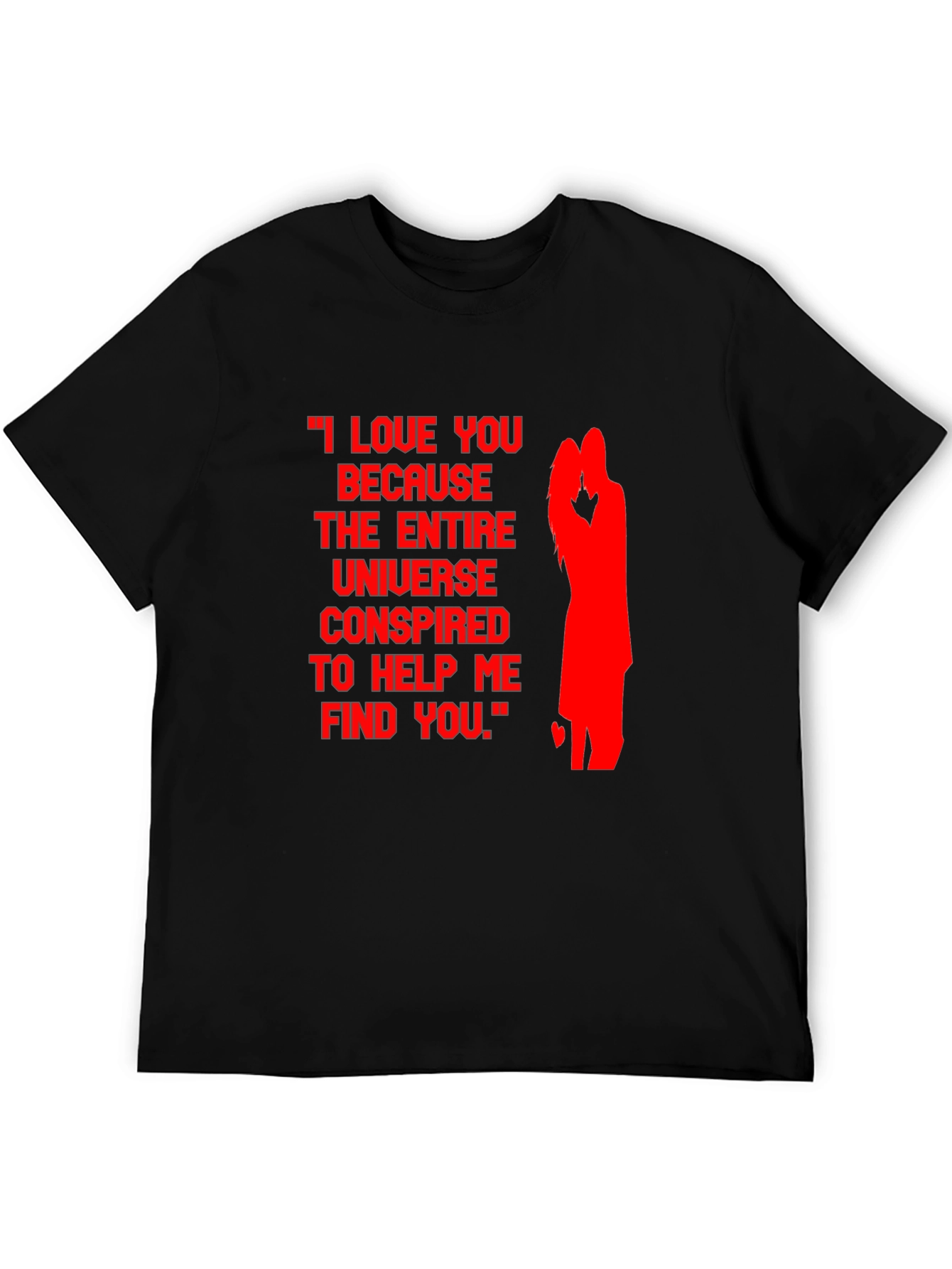 Romantic Couple Silhouette Tee