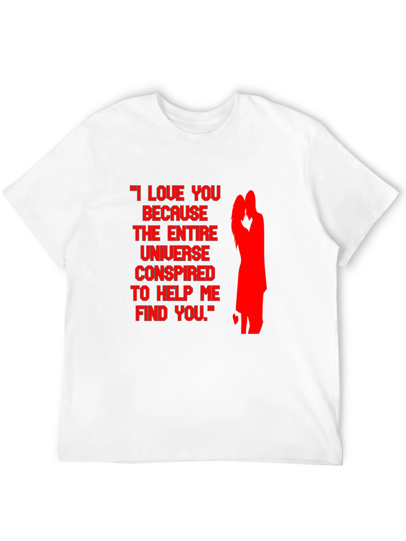 Romantic Couple Silhouette Tee