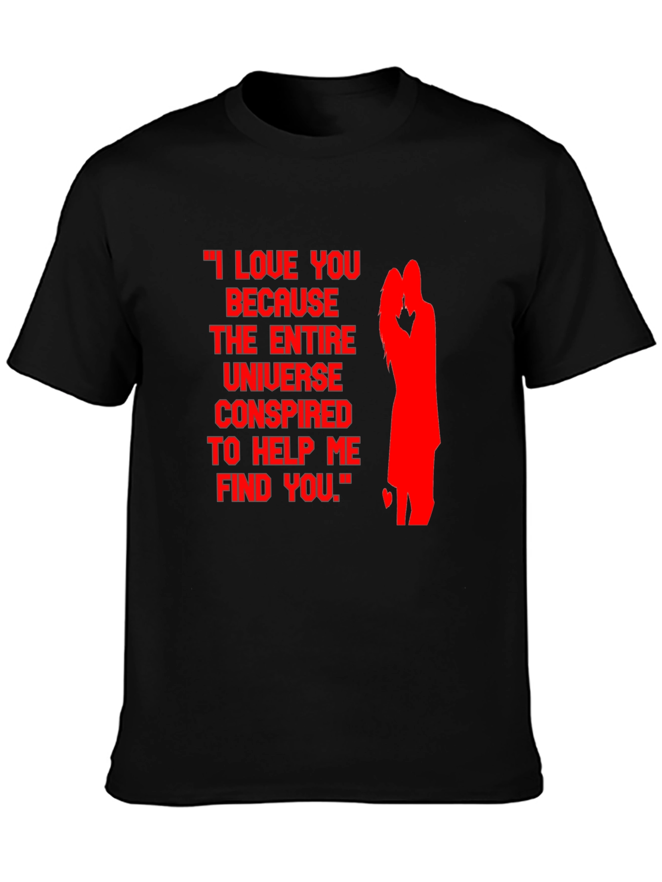 Romantic Couple Silhouette Tee