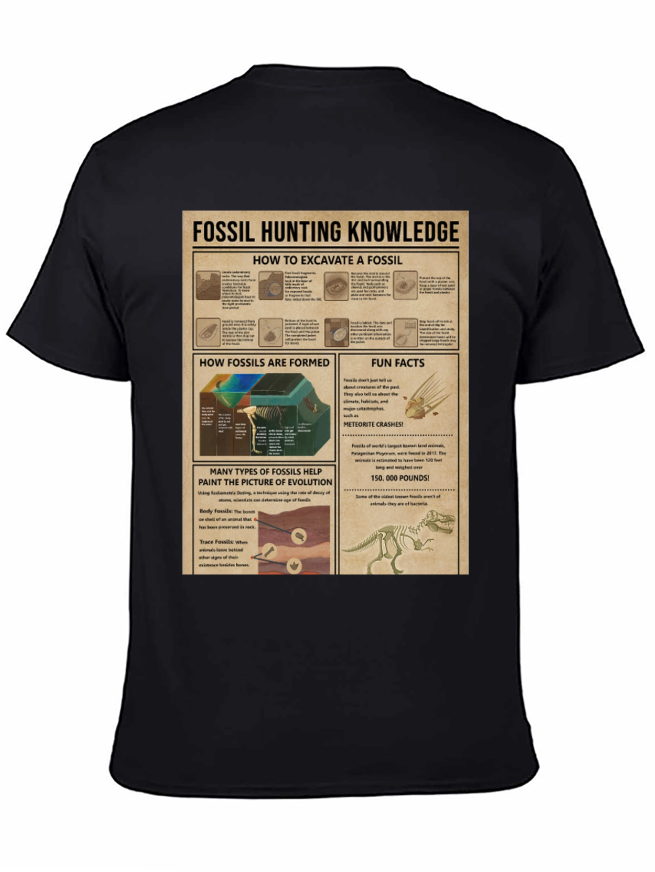 Fossil Hunting Knowledge T-Shirt