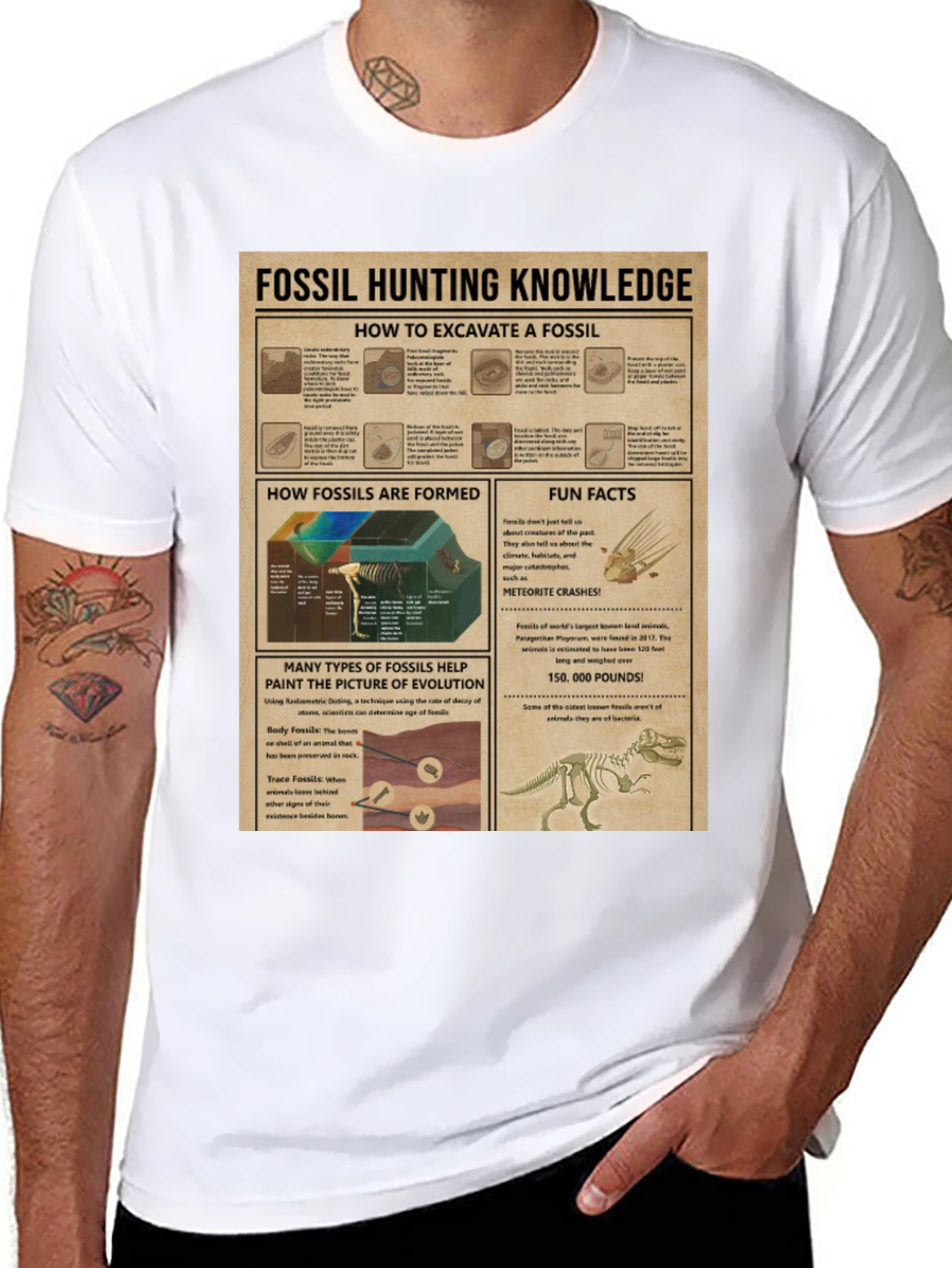 Fossil Hunting Knowledge T-Shirt
