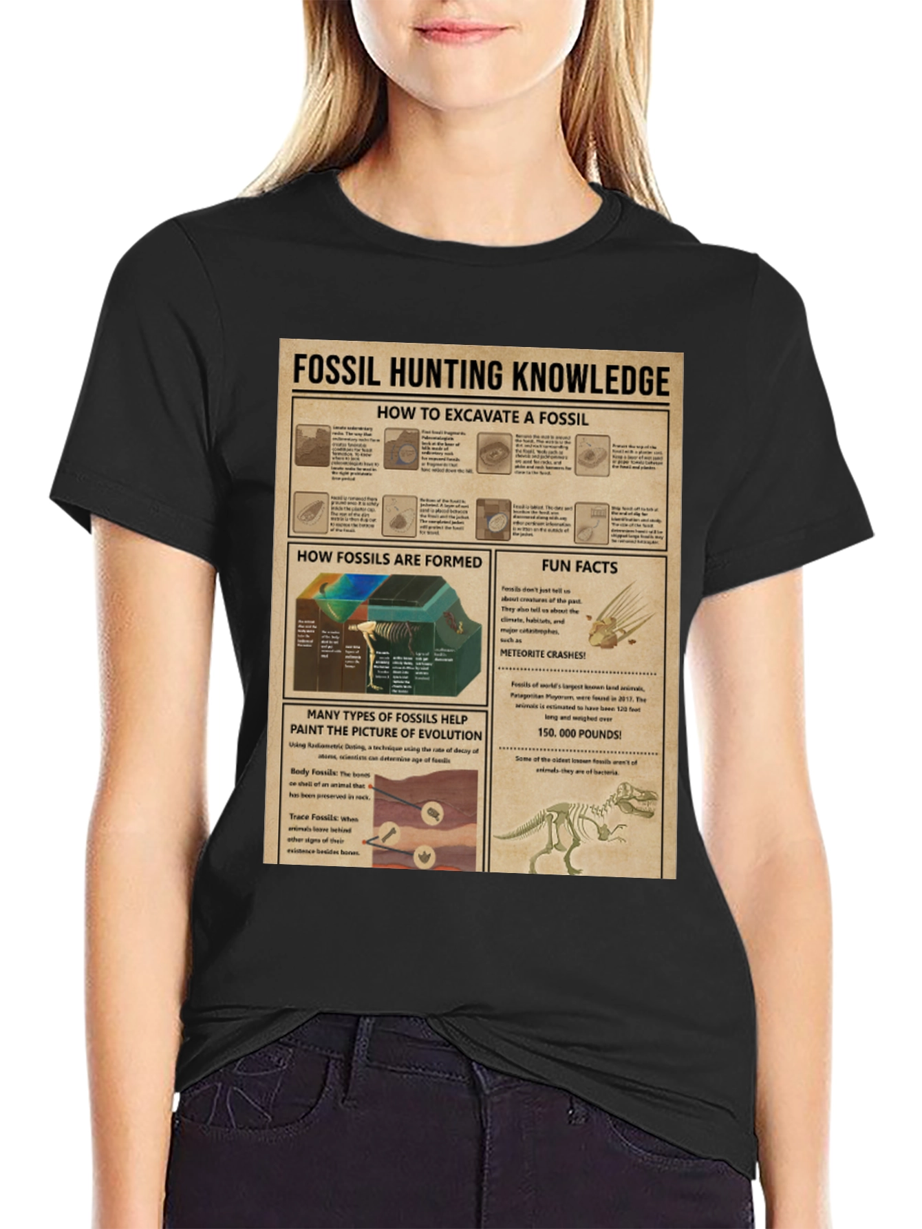 Fossil Hunting Knowledge T-Shirt