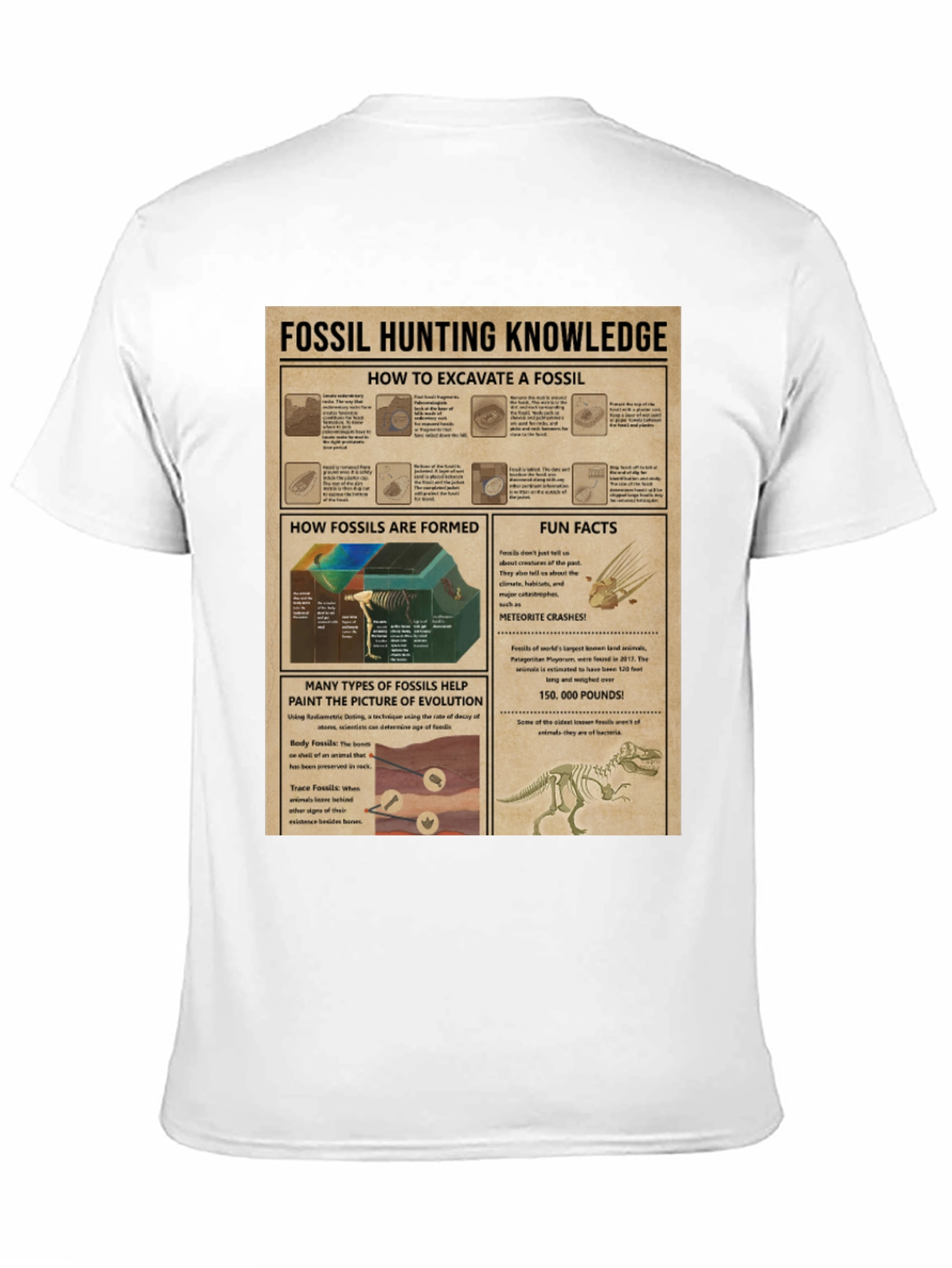 Fossil Hunting Knowledge T-Shirt