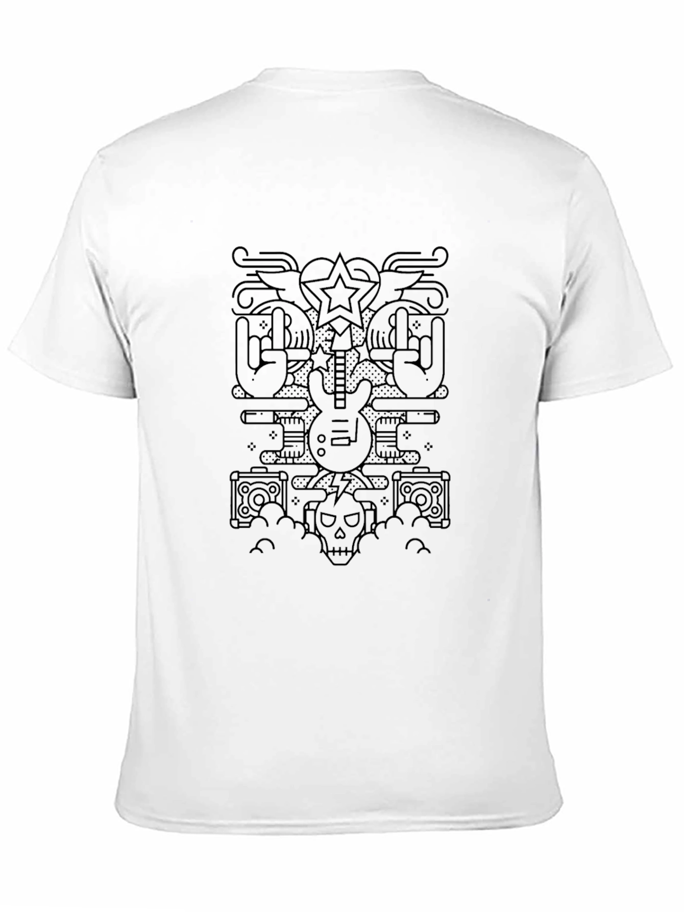 Rock On Graphic Tee - Black