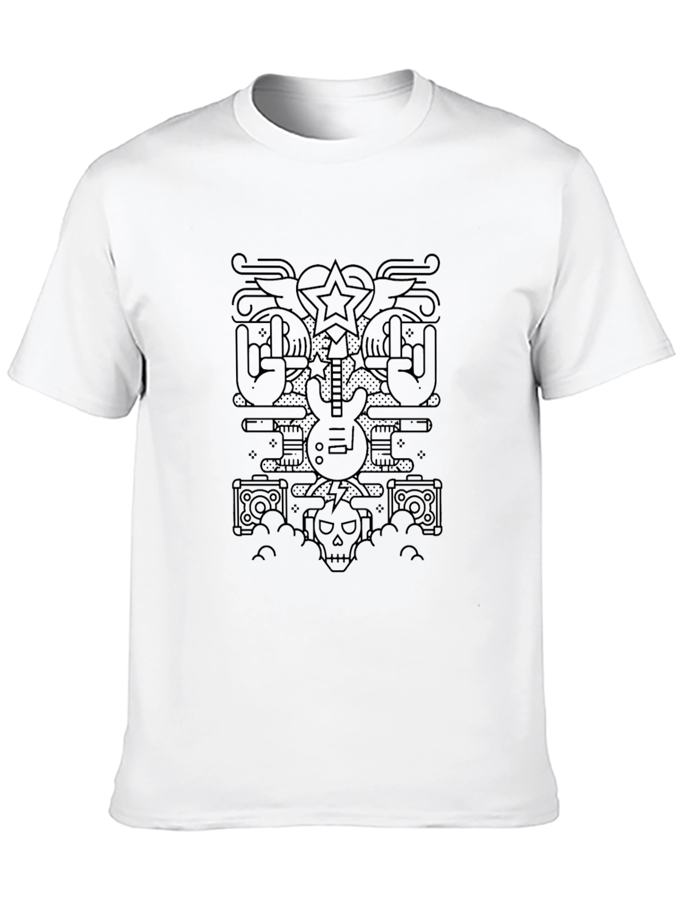 Rock On Graphic Tee - Black
