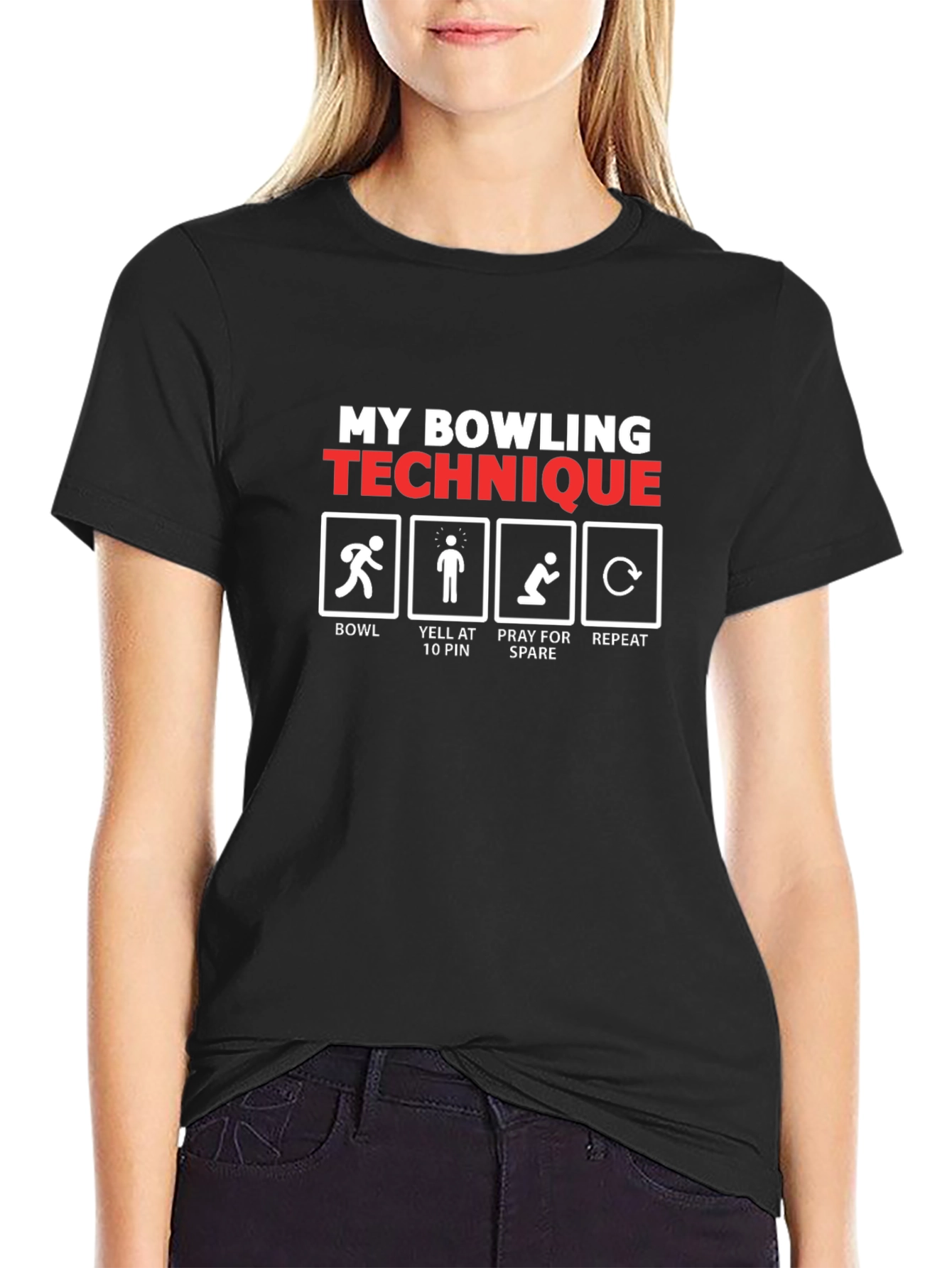My Bowling Technique T-Shirt - Funny Bowler Gift Tee