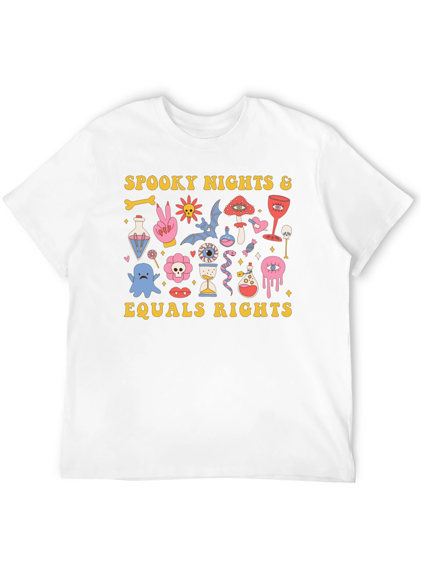 Spooky Nights Equals Rights Graphic T-Shirt