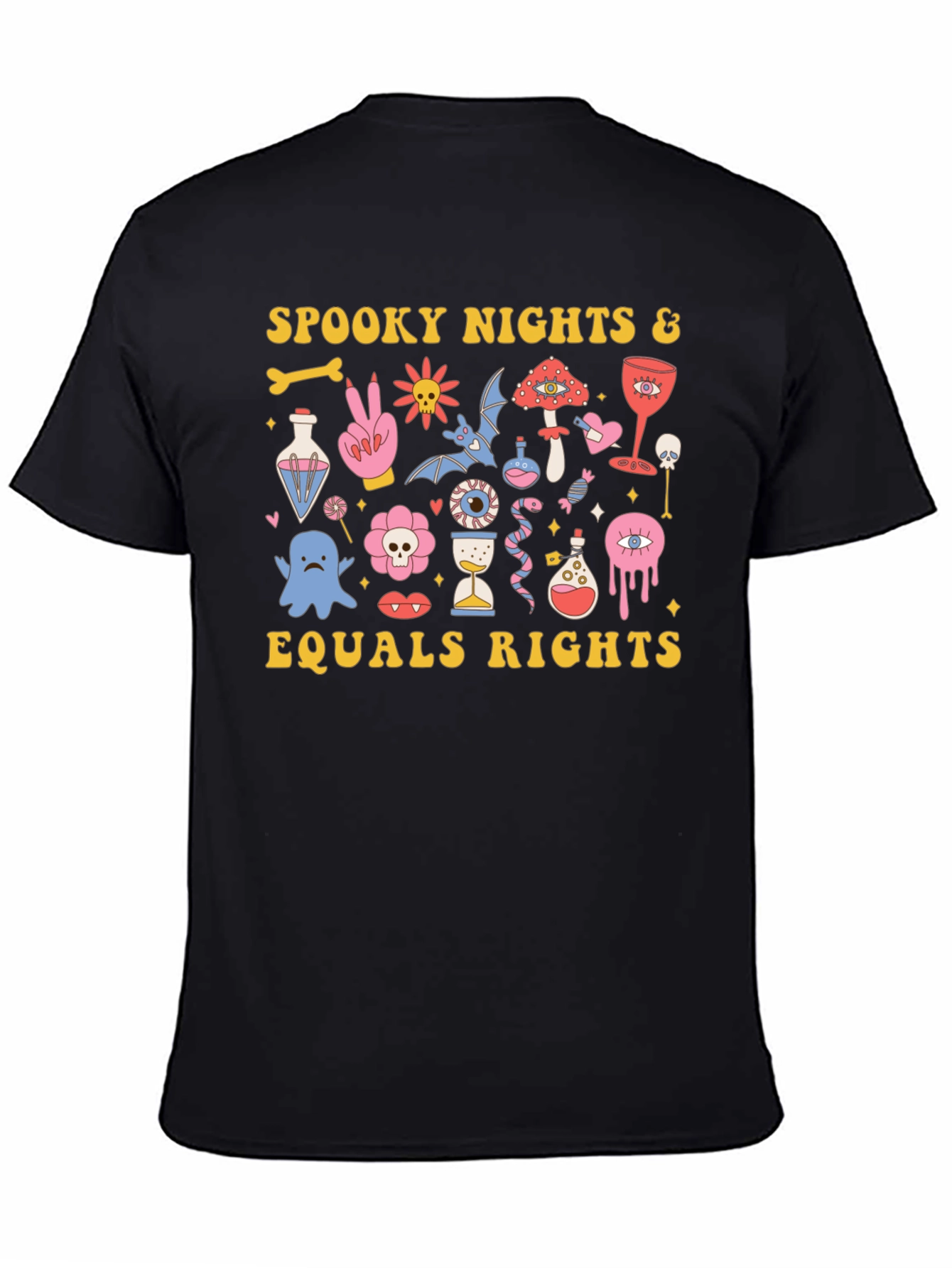 Spooky Nights Equals Rights Graphic T-Shirt