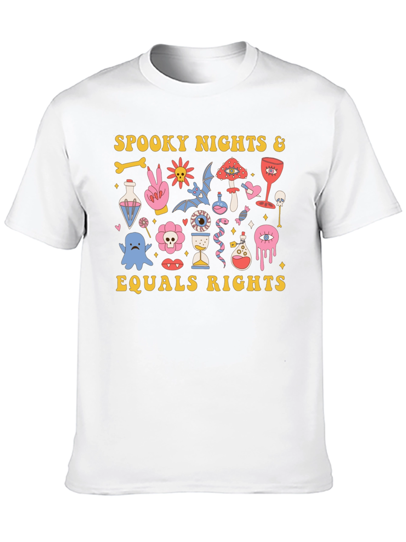 Spooky Nights Equals Rights Graphic T-Shirt